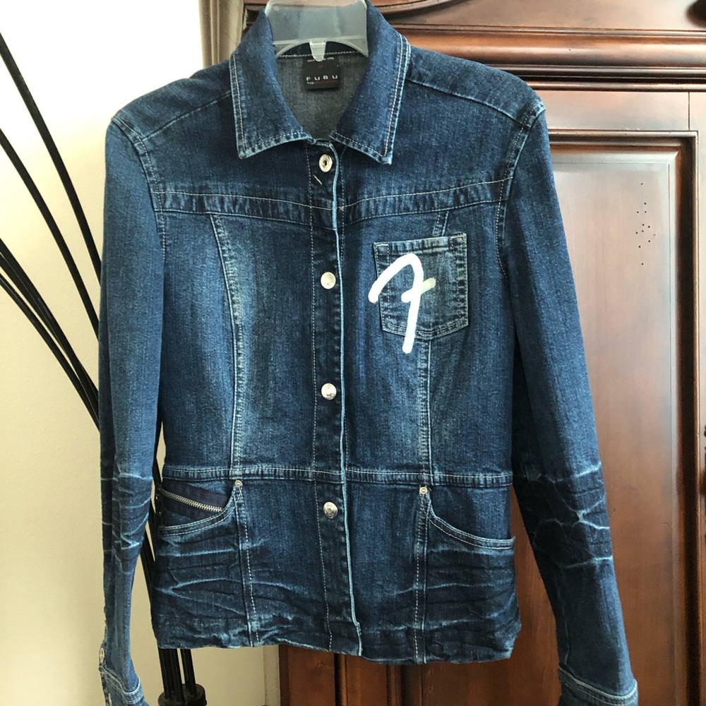 FUBU Dark Blue Jean Jacket